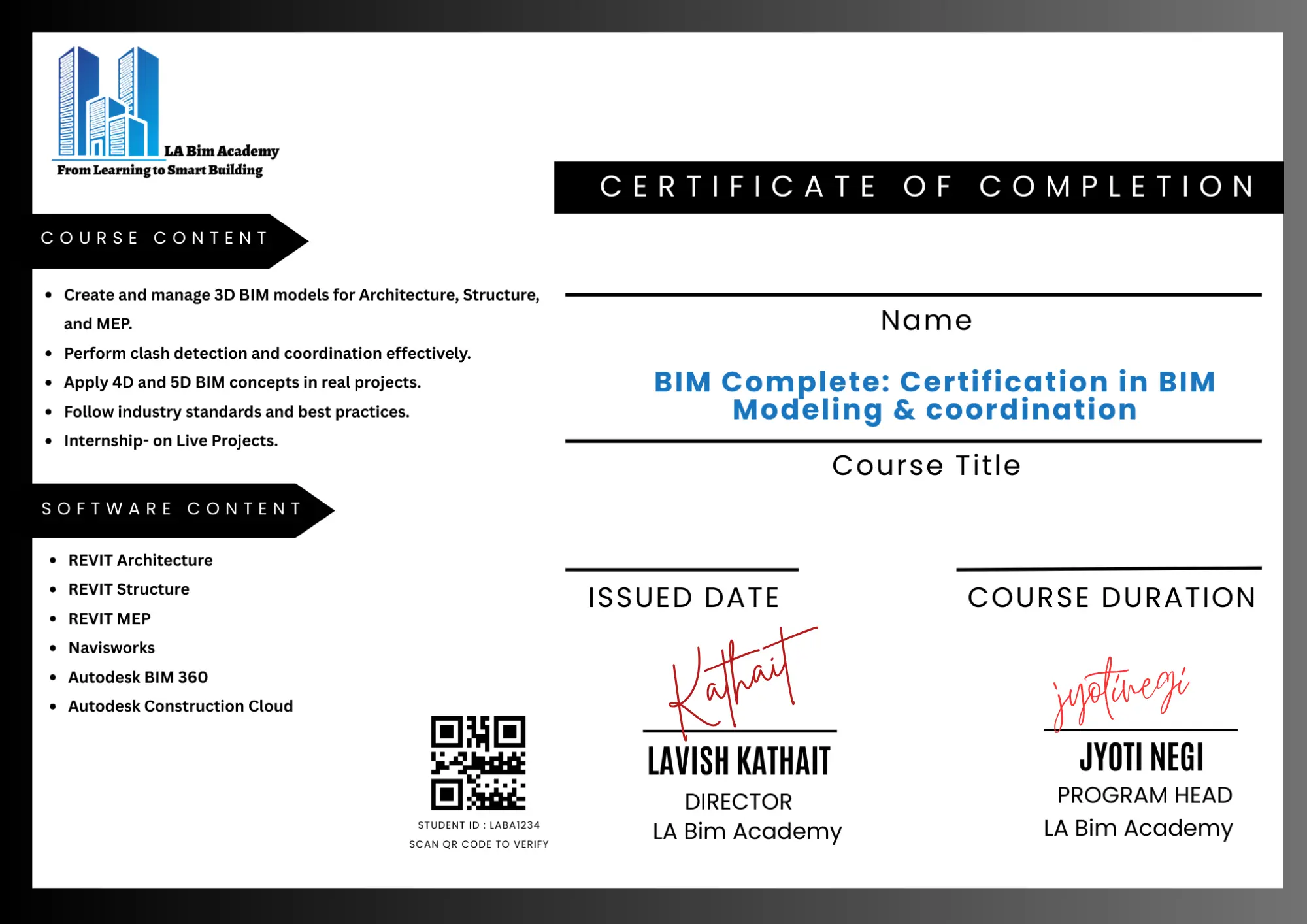 Work Experience Certificate